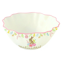 Product Easy Life Très Jolie Porcelain Easter Bowl 16x7cm White-Multicolored base image