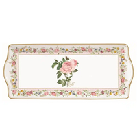 Product Easy Life Πιατέλα Σερβιρίσματος Πορσελάνης Chant des Roses 35x15cm Ροζ base image