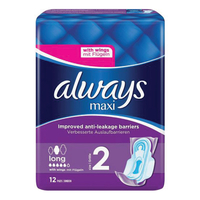 Product Always Σερβιέτες Maxi Long Plus 12τμχ base image