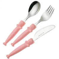 Product Eme Μαχαιροπίρουνα Σετ 3τμχ Pappallegra Ροζ base image