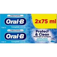 Product Oral-B Complete Protect & Clean Οδοντόκρεμα 2x75ml base image