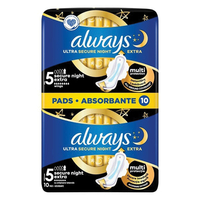 Product Always Σερβιέτες Ultra Secure Night Με Φτερά 10τμχ base image