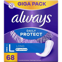 Product Always Daily Protect Long 0% Σερβιετάκια Χωρίς Άρωμα 68τεμ base image