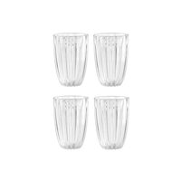 Product Guzzini Dolcevita Tube Glass 470ml - Set of 4 Pearlescent White base image