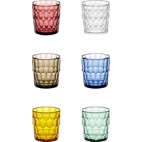 Product Guzzini Set of 6 Acrylic Vanity Water Glasses 8.2x10.5cm 350ml Multicolored base image
