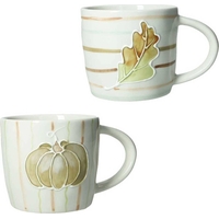 Product Le Zucche Set 2 Oak Leaf Mugs Σετ 2 Κούπες Κεραμικές base image