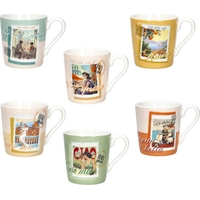 Product Brandani Porcelain Coffee Cup Dolce Vita 6x5cm 100ml Multicolor base image