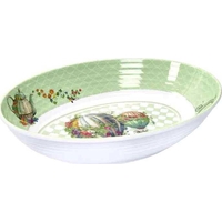 Product Brandani Oval Melamine Bowl Wonderland 33 x 23 x 7 cm Green base image