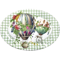 Product Brandani Melamine Serving Tray Wonderland 50 x 35.5 cm Green base image