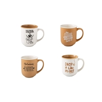 Product Brandani Mug Colori e Decori Assortiti Set 4 Τεμαχίων 9x10cm base image