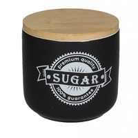 Product Easy Life Premium Sugar Canister Πορσελάνινο Βάζο Ζάχαρης 350ml με Καπάκι Μπαμπού base image