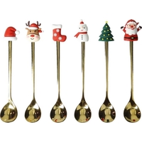 Product Christmas Set 6 Spoons Σετ 6 Κουταλάκια Ανοξείδωτα Με Λαβή Σιλικόνη base image