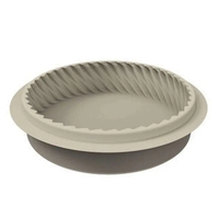 Product Silikomart Φόρμα Σιλικόνης Στρογγυλή Dress 28,5x4,7cm Ecru base image