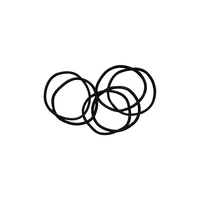 Product Setablu Λαστιχάκια Μαλλιών Μαύρα Λεπτά 6τμχ base image