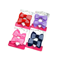 Product Setablu Τσιμπιδες Μαλλιων Φιογκακι Καρο 2τμχ base image