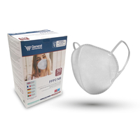 Product Setablu FFP2 Μάσκες Προστασίας Λευκές 50 Τεμάχια base image