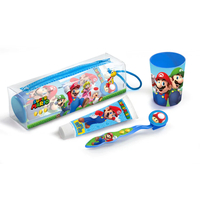 Product Super Mario Παιδικό Σετ Στοματικής Υγιεινής Dental Toiletry Bag: Οδοντόβουρτσα + Οδοντόκρεμα 75ml + Ποτηράκι + Νεσεσέρ base image