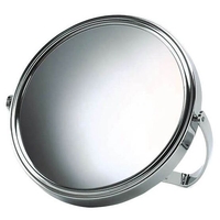 Product Pollie Καθρεφτης Διπλής Όψης Στρογγυλός 18cm Χρωμιωμένος 10x με Επιτραπέζιο Στήριγμα base image
