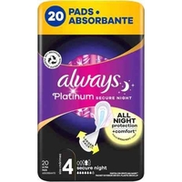 Product Always Platinum Secure Night Sanitary Napkins Size 4 20pcs base image