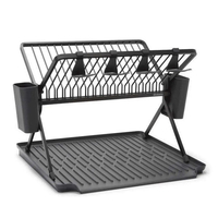 Product Brabantia Aluminum Dish Dryer SinkSide Large 42 x 51 x 33 cm Dark Grey base image