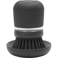 Product Brabantia Dish Brush With Plastic Liquid Container SinkSide 8.3 x 9.5 cm Dark Grey base image