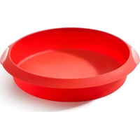 Product Lékué Φόρμα Κέικ Σιλικόνης Platinum Round 23x24x5cm 0,1kg Κόκκινη base image