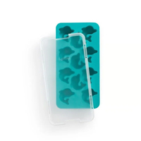 Product Lekue Παγοθήκη με Καπάκι Τιρκουάζ Για 11 Παγάκια Δελφινάκια Συνθετική base image