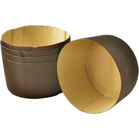 Product Patisse Θήκες Panettone 16x10cm Καφέ Χάρτινες Σετ 5 Τεμαχίων base image
