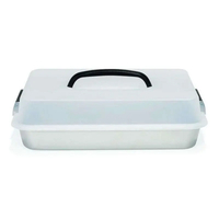 Product Patisse Ταψί Αντικολλητικό Με Καπάκι Μεταφοράς 35x24cm Silver base image