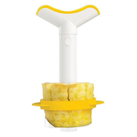 Product Vacu Vin Καθαριστής-Κόφτης Ανανά πλαστικός Λευκός/κίτρινος base image
