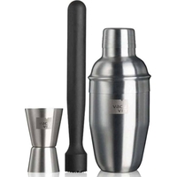Product Vacu Vin Stainless Steel Cocktail Tool Set Bar in a Box 350ml Inox Black base image