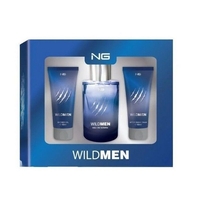 Product NG Perfumes Wild For Men Eau De Toilette Fragrance Set: NG Wild Eade Toilette 80ml + Foaming Cleanser 50ml + Aftershave 50ml base image