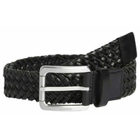 Product Calvin Klein Ανδρική Μεσαίου Φάρδους Δερμάτινη Ζώνη Πλεκτή CK Bold 35mm Μαύρη 105cm base image