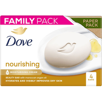Product Dove Nourishing Care Argan Oil Bar Soap 4x90g base image