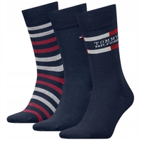 Product Tommy Hilfiger Ανδρικές Κάλτσες TH Σετ 3τμχ σε Κουτί Δώρου - Μαύρο/Κόκκινο base image