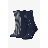 Product Tommy Hilfiger Γυναικείες Κάλτσες TH Σετ 3τμχ σε Κουτί Δώρου - Navy Μπλε base image