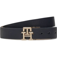 Product Tommy Hilfiger Γυναικεία Μικρή Δερμάτινη Ζώνη Διπλής Όψεως Logo Rev 3.0 Mono Space Blue/White Clay 90cm base image