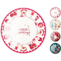 Product Marva Χριστουγεννιάτικη Πιατέλα 4 Σχέδια 40εκ Μελαμίνη base image