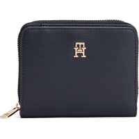 Product Tommy Hilfiger Women's Medium Wallet TH Icon Medium Zip-Around Flap Dark Blue base image
