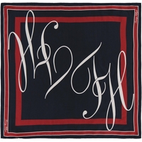 Product Tommy Hilfiger Γυναικείο Μεταξωτό Μαντήλι TH Heritage Script Μπλε base image