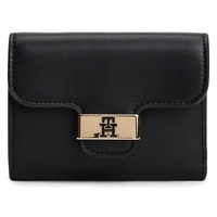 Product Tommy Hilfiger Γυναικείο Μεσαίο Πορτοφόλι Icon Flap Eco Leather Μαύρο base image
