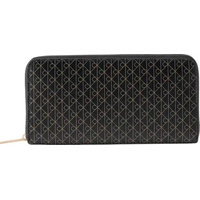 Product Calvin Klein Women's Large Emblem All Over Print Long Zip Around Wallet Black base image