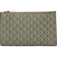 Product Calvin Klein Γυναικείο Μικρό Πορτοφόλι Καρτοθήκη Αll Over Print Top Zip Cardcase Χακί base image