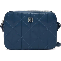 Product Calvin Klein Women's Small Bag Quilted Double Zip Camera Bag Blue base image