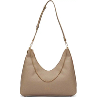 Product Calvin Klein Women's Large Emblem HW Pebble Shoulder Bag Beige base image