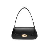 Product Calvin Klein Hardware Flap Shoulder Bag Women's Shoulder Bag Black base image