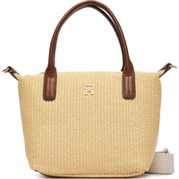 Product Tommy Hilfiger Γυναικεία Μικρή Τσάντα Tote Popette Mini Raffia Μπεζ base image