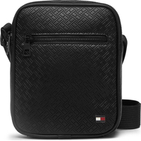 Product Tommy Hilfiger Ανδρικό Μικρό Τσαντάκι Mini Reporter ΤΗ Embossed Flag Μαύρο base image