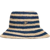 Product Tommy Hilfiger Γυναικείο Μεσαίο Καπέλο Bucket Logo Striped Raffia Μπλε/Μπεζ base image
