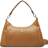 Product Tommy Hilfiger Γυναικεία Μεσαία Τσάντα Ώμου ΤΗ Essential Soft Cream Μπεζ base image